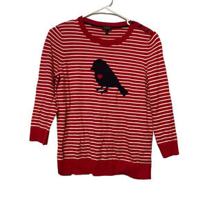 Talbots‎ Sweater Size Small Red Striped